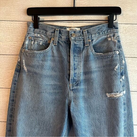 AGOLDE 90's Mid Rise Loose Fit Jeans in Fall Out Size 24 - Picture 6 of 12